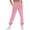 Pink, variant on Miqool Women's Cinch Bottom Sweatpants Lightweight Athletic Joggers Pants Tapered Lounge Pants with Pockets for Workout, Yoga, Running