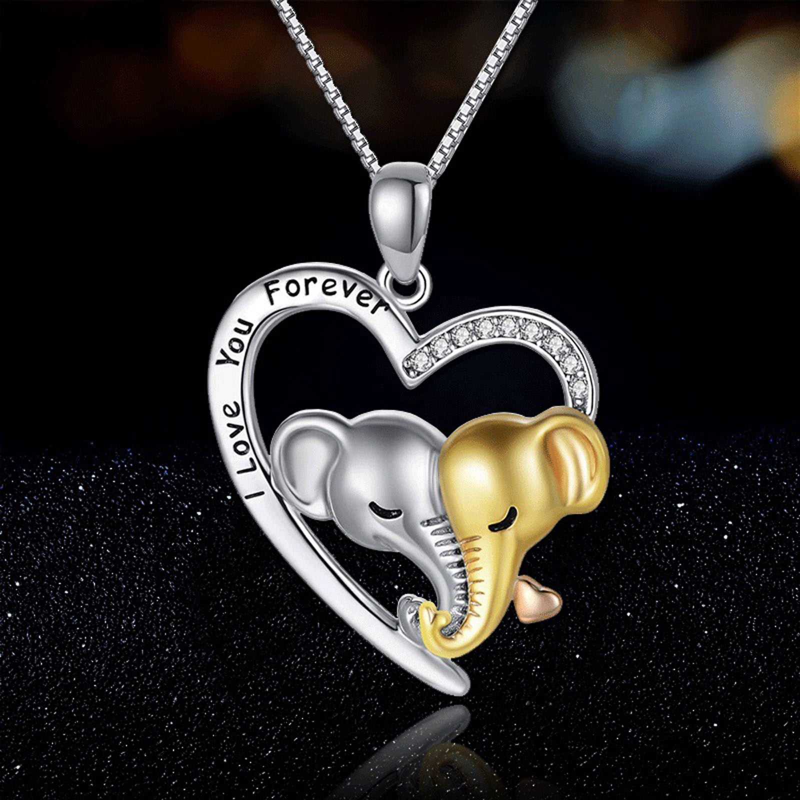 RKSTN Necklaces For Women Ladies Fashion Creative Gold Diamond Animal Necklace Love Pendant Name Necklace Personalized Jewelry For Women Walmart