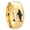 Gold Plated, variant on Shark Dome Gold Plated Tungsten Men Ring 10MM