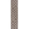 thumbnail image 2 of JONATHAN Y SANTA MONICA 2 x 10 Runner Rug, Derya Tribal Diamond Trellis - Brown/Beige, SMB129B-210, 2 of 9