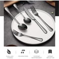 thumbnail image 4 of Black stainless steel portable travel cutlery set with storage box for outdoor dining portable cutlery, 4 of 5