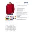 thumbnail image 2 of Jerzees 5.6 oz. T-Shirt à Manches Longues 50/50, Marine 2TG, 2 of 2