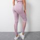 thumbnail image 2 of Gibobby Pantalones deportivos Pantalones con costuras para correr en la cintura, mallas altas informales para mujer, mallas con agujeros para autocultivo, pantalones elásticos(Rosa， M), 2 of 5