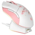 thumbnail image 1 of Ratón inalámbrico para juegos DAREU Sakura Pink con base de carga, 1 of 8