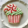 thumbnail image 2 of Christmas Candy Cane Swirl Cupcake Cookie Cutter 4 Inch Made in USA by WONDERTORY, 2 of 8