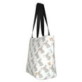 thumbnail image 4 of Kdxio Gray Rabbit Women Reusable Grocery Bags Foldable Ripstop,Reusable Shopping Bags for Shopping,Gym,Gift, 4 of 8