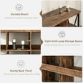 thumbnail image 3 of 62.2" Long 8 Cube Storage Organizer Bookshelf, Sofa Table 2 Tier for Entryway, Living Room, 3 of 7
