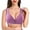 Purple, variant on JGTDBPO Front Closure Bras For Women No Underwire Plus Size Full Coverage Bras Front Snap Bras Post Surgery Front Closure Brassiere Sports Bra Zip Wireless Minimizer Bra