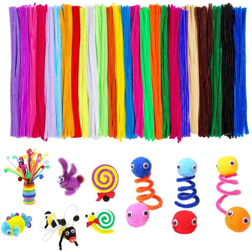  PATIKIL 30CM/12Inch Pipe Cleaners, 300 Pack Flexible Chenille  Stems for DIY Art Creative Crafts Party Decorations Handicrafts Handwork,  Pink : Arts, Crafts & Sewing