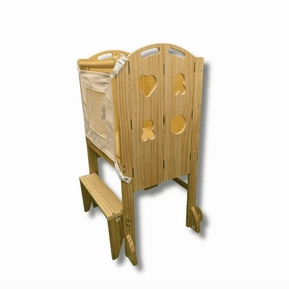 Plum - 3 in 1 Foldable Kitchen Tower, Step Stool and Chalkboard