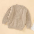 thumbnail image 3 of Tao Tao Infant Baby Boy Girl Long Sleeve Knitted Sweater Button Cardigan Coat Twist Knitwear Jacket Winter Warm Clothes Khaki 0 Months, 3 of 3