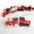 thumbnail image 5 of Wooden Christmas Tree Ornaments, 6 Pcs Mini Christmas Train Decor Colored Wooden Crafts Miniature Christmas Ornament Sets for Kids Gift Home Tree Decoration Accessories, 5 of 9