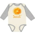 thumbnail image 3 of Inktastic Sweet Orange Boys or Girls Long Sleeve Baby Bodysuit, 3 of 5