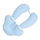 thumbnail image 4 of Almohada para el cuello para niños pequeños, soporte estable, tela de algodón suave y transpirable, almohada para el cuerpo para niños pequeños para viajes familiares, azul (poliéster), 4 of 9
