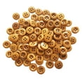 thumbnail image 6 of 100Pcs Brown Round Wood Buttons 4 Holes Craft for Sewing Card Making Crafts, 6 of 6