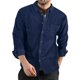 thumbnail image 1 of TRKIYQC Camisas casuales de primavera y otoño para hombre, camisas con botones de manga larga de color sólido para fiesta TRKIYQC moda, 1 of 4