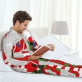 thumbnail image 6 of Balery Christmas Gnome With Love Pattern Pajama Sets for Men Long Sleeve 2 Piece Sleepwear Loungewear Sets Soft PJ's with Pockets Long Sleeve Comfy Pj Sets-X-Large, 6 of 7