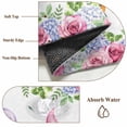 thumbnail image 6 of Spring Gnomes Round Area Rug 6Ft Washable Circle Rugs for Bathroom Office, Botanical Rose Flower Leaves Butterfly Non-Slip Carpet Floor Mats Indoor Outdoor Carpet Runner Aesthetic Home Decor, 6 of 8