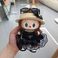 thumbnail image 2 of Muñeca Labubu de 17cm, ropa de lujo, sombreros estampados a la moda personalizados, vestidos preciosos, accesorios, ropa bonita Labubu sin volantes, 2 of 5
