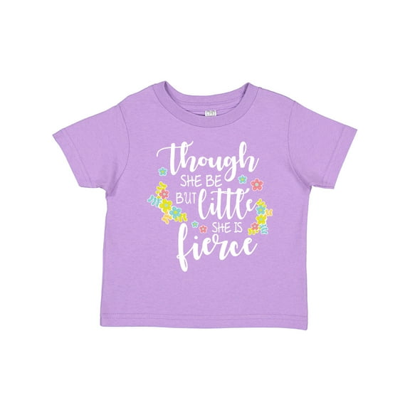 Inktastic Though She Be but Little She is Fierce Shakespeare Girls Toddler T-Shirt
