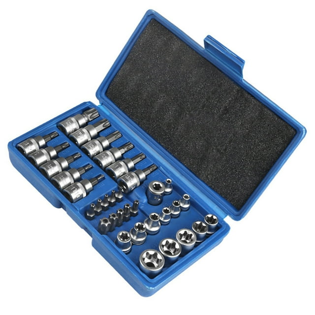 Speravity Juego de enchufes de destornillador de 34 piezas, accesorios de herramientas de mano profesionales, componente de destornillador, mangas de Herramientas y ferretería Speravity TO004913-00