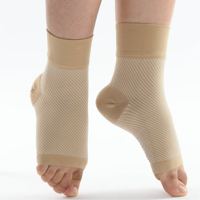 Attelle de Cheville, 2 Pcs Manchon de Compression pour Cheville Soins des Pieds Manchon de Pied pour Récupération après Blessure Douleur Articulaire