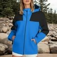 thumbnail image 2 of Veste Poncho Légère à Capuche Zippée pour Femmes Imperméable pour Randonnée Camping Voyage en Plein Air, 2 of 5