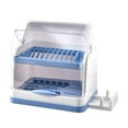 thumbnail image 1 of GUOOL Dish Drying Rack Cutlery Holder with Utensil Holder Dustproof Dish Drainer Flip, 1 of 9