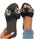thumbnail image 4 of Amzcrzy Zapatos de mujer,Zapatos de mujer,Zapatillas de mujer, Zapatos de moda para mujer, zapatillas informales con punta redonda y tacón de cuña, sandalias de playa florales Sandalias Mujer Zapatil, 4 of 9