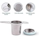 thumbnail image 3 of Stainless Steel Tea Infuser, Tea Strainer with Folding Handle, Extra Fine Mesh Filter, Brewing Basket (Light Blue), 3 of 5