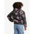 thumbnail image 2 of Justice Girl's Printed Floral Sherpa Jacket with Hood, Sizes XS - XL, 2 of 5