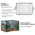 thumbnail image 2 of Yayeee 2 Pack Canvas Storage Basket with Handles for Shelves Fabric Bins Closet Organizer, Lake, 2 of 8