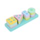 thumbnail image 1 of Reloj despertador Qin de ocho tonos con cuentas pequeñas, juego de piano para niños, juguete de madera para bebés, bloques de construcción educativos para educación temprana, 1 of 6