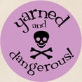 thumbnail image 2 of CafePress - Knit Sassy Yarned & Dangerous! Tote Bag - Unisex Canvas Tote Bag, Beige, 1-Piece, 2 of 6