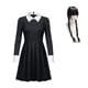 thumbnail image 1 of Conjunto de disfraces de Cosplay de Wednesday Addams, disfraces de fiesta de Carnaval de Halloween para niños adultos, 1 of 4