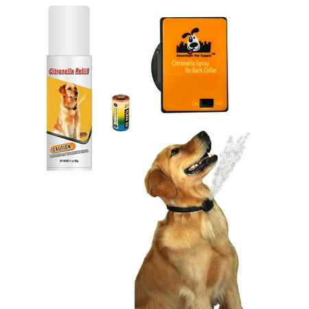 NO BARK Collar Citronella Spray Anti-Bark collar for Dogs Kit - Safe, Effective, and Humane Dog Barking Control (Best Citronella Bark Collar Review)