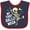 Navy and Red, variant on Inktastic My 1st Halloween with Dancing Skeleton Boys or Girls Baby Bib