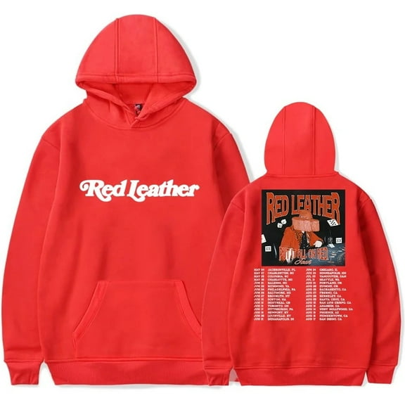 Red Leather Merch Put It All On Red Tour 2025 Hoodie, Unisex Fashion Casual Long-Sleeve Sweatshirt