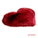 thumbnail image 4 of Inteprter Alfombras suaves en forma de corazón de piel de oveja sintética para el hogar, alfombra para el suelo del sofá, felpa Decoración del hogar vino rojo, 4 of 6