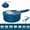 蓝色, variant on 12-in-1 Handheld Vegetable Chopper - Versatile Kitchen Tool for Effortless Meal Prep