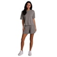 thumbnail image 3 of RBX Active Women's Lightweight Washed Pique Modal Short Sleeve T-Shirt, 3 of 5
