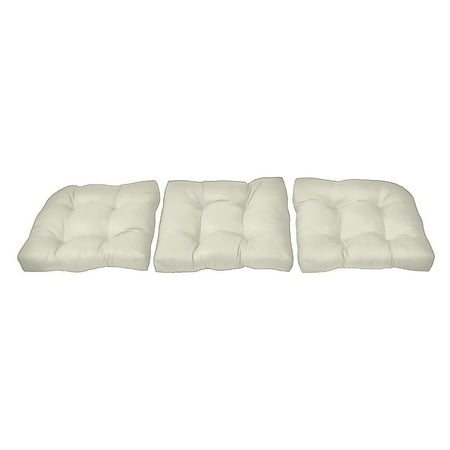 - Cushion Source Solid Sunbrella Sofa Cushions - Set of 3