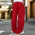 thumbnail image 4 of Baggy Sweatpants Men Wide Leg Loose Fit Lounge Gym Solid Casual Uncuffed Oversized Joggers, 4 of 4