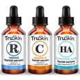 thumbnail image 1 of Set para el cuidado de la piel TruSkin Face Serum Trio, ácido hialurónico, vitamina C y retinol, 1 of 8