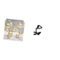 thumbnail image 1 of Figura decorativa de escritorio cuadrada de acrílico con tapa transparente y bola de acero inoxidable. Diseño moderno y minimalista, ideal para la ofi, 1 of 8