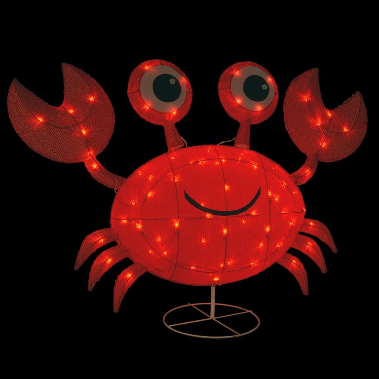 Crab The Crab Check Fresh daily Led light Up box decor Wall Or table Sign  8x8