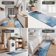 thumbnail image 5 of Blue Gold Marble Pattern Kitchen Rugs Sets Of 3,Kitchen Runner Rugs Non Skid Washable,Decorative Kitchen Floor Mats for Kitchen,Sink,Laundry,17"x30"+ 17"x47" + 17"x59", 5 of 6