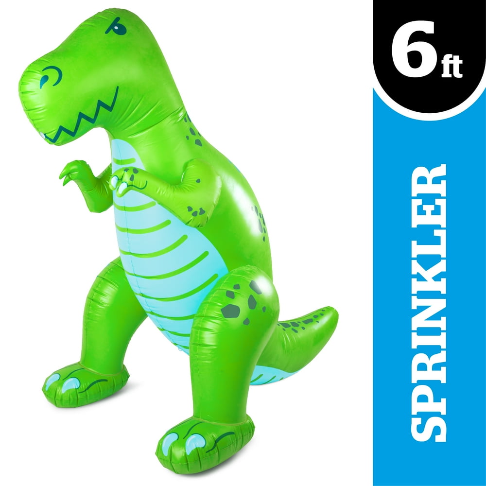 BigMouth Inc. Huge Green Dinosaur Yard Sprinkler - Ginormous 6 Foot Inflatable Sprinkler, Easy