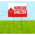 thumbnail image 1 of Hurricane Shelter (18" x 24") Yard Sign, Includes Metal Step Stake, 1 of 6