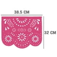 thumbnail image 2 of Papel picado | Guirnaldas | enramado | 5 tiras de 5 metros | diseño de destellos de arcoiris con colores vibrantes colores diferentes | decoración de papel picado (Plástico), 2 of 5